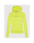 Tommy Jeans Bluză Linear Logo DW0DW10132 Verde Regular Fit - Pled.ro