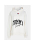 Tommy Jeans Bluză New Varsity DW0DW16399 Alb Oversize - Pled.ro