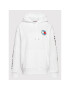 Tommy Jeans Bluză Peace Smiley DW0DW11466 Alb Oversize - Pled.ro