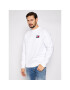 Tommy Jeans Bluză Tjm Badge Crew DM0DM06592 Alb Regular Fit - Pled.ro