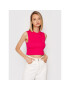 Tommy Jeans Bluză Tjw Mockneck DW0DW10446 Roz Cropped Fit - Pled.ro