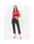 Tommy Jeans Bluză USA Basketball DW0DW15304 Roșu Cropped Fit - Pled.ro