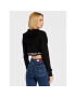 Tommy Jeans Bluză Waistand DW0DW14266 Negru Cropped Fit - Pled.ro