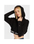 Tommy Jeans Bluză Waistand DW0DW14266 Negru Cropped Fit - Pled.ro