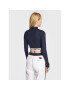 Tommy Jeans Bluză Crop Logo DW0DW13495 Bleumarin Regular Fit - Pled.ro