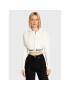 Tommy Jeans Bluză Waistband DW0DW14266 Alb Cropped Fit - Pled.ro