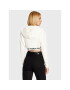 Tommy Jeans Bluză Waistband DW0DW14266 Alb Cropped Fit - Pled.ro