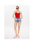 Tommy Jeans Body Essential Strappy DW0DW14882 Roșu Slim Fit - Pled.ro