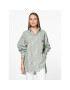 Tommy Jeans Cămașă DW0DW15212 Verde Oversize - Pled.ro