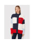 Tommy Jeans Cardigan Back Flag DW0DW13434 Colorat Oversize - Pled.ro