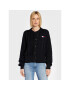 Tommy Jeans Cardigan Badge Cable DW0DW14263 Negru Oversize - Pled.ro