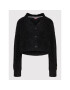 Tommy Jeans Cardigan Crop Party DW0DW11714 Negru Relaxed Fit - Pled.ro