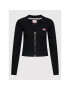 Tommy Jeans Cardigan Tjw Badge DW0DW12942 Negru Slim Fit - Pled.ro