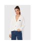 Tommy Jeans Cardigan Tjw Badge DW0DW13441 Alb Boxy Fit - Pled.ro