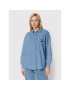 Tommy Jeans cămașă de blugi Chambray Badge DW0DW13713 Albastru Boyfriend Fit - Pled.ro