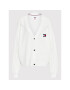 Tommy Jeans Curve Cardigan Badge DW0DW13859 Alb Regular Fit - Pled.ro