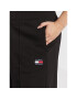 Tommy Jeans Curve Pantaloni trening Badge DW0DW12973 Negru Relaxed Fit - Pled.ro