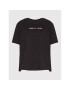 Tommy Jeans Curve Tricou Linear Logo DW0DW10551 Negru Regular Fit - Pled.ro