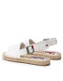 Tommy Jeans Espadrile Essential Flat Sandal EN0EN01437 Alb - Pled.ro