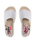 Tommy Jeans Espadrile Essential Flat Sandal EN0EN01437 Alb - Pled.ro