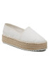 Tommy Jeans Espadrile Flatform Espadrille EN0EN02078 Alb - Pled.ro