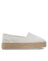 Tommy Jeans Espadrile Flatform Espadrille EN0EN02078 Alb - Pled.ro