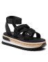 Tommy Jeans Espadrile Rope Cleated Sandal EN0EN01804 Negru - Pled.ro