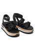 Tommy Jeans Espadrile Rope Cleated Sandal EN0EN01804 Negru - Pled.ro