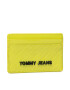 Tommy Jeans Etui pentru carduri Cc Holder Emboss Patent AW0AW10831 Verde - Pled.ro