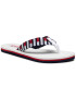 Tommy Jeans Flip flop Flag Webbing beach Sandal EN0EN01295 Alb - Pled.ro