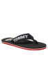 Tommy Jeans Flip flop Flip Flop Logo Tape EM0EM01147 Negru - Pled.ro