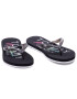 Tommy Jeans Flip flop Rubber Thong Beach Sandal EN0EN01302 Negru - Pled.ro