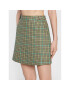 Tommy Jeans Fustă mini Check WW0WW37411 Verde Regular Fit - Pled.ro