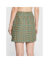 Tommy Jeans Fustă mini Check WW0WW37411 Verde Regular Fit - Pled.ro