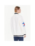 Tommy Jeans Geacă bomber Letterman DW0DW14940 Alb Oversize - Pled.ro