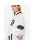 Tommy Jeans Geacă bomber Letterman DW0DW14940 Alb Oversize - Pled.ro