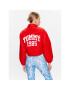 Tommy Jeans Geacă din puf Cropped Coach DW0DW15334 Roșu Cropped Fit - Pled.ro