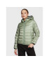 Tommy Jeans Geacă din puf Quilted Tape DW0DW15168 Verde Regular Fit - Pled.ro