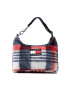 Tommy Jeans Geantă Tjw Heritage Chech Shoulder Bag AW0AW10745 Alb - Pled.ro