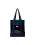 Tommy Jeans Geantă Tjw Heritage Summer Tote AW0AW11638 Bleumarin - Pled.ro