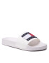 Tommy Jeans Șlapi Flag Pool Slide EN0EN01889 Alb - Pled.ro