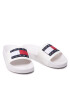 Tommy Jeans Șlapi Flag Pool Slide EN0EN01889 Alb - Pled.ro