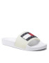 Tommy Jeans Șlapi Glow In The Dark Pool Slide EN0EN01601 Alb - Pled.ro