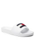 Tommy Jeans Șlapi Wmns Towelling Flag Poolslide EN0EN01644 Alb - Pled.ro