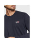 Tommy Jeans Longsleeve Chest Logo DM0DM14316 Bleumarin Regular Fit - Pled.ro