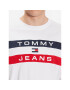 Tommy Jeans Longsleeve Colorblock DM0DM16834 Alb Relaxed Fit - Pled.ro