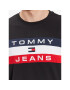 Tommy Jeans Longsleeve Colorblock DM0DM16834 Negru Relaxed Fit - Pled.ro