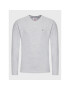 Tommy Jeans Longsleeve Waffle Henley DM0DM13817 Gri Regular Fit - Pled.ro