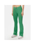 Tommy Jeans Pantaloni din material Badge DW0DW15373 Verde Regular Fit - Pled.ro