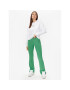 Tommy Jeans Pantaloni din material Badge DW0DW15373 Verde Regular Fit - Pled.ro